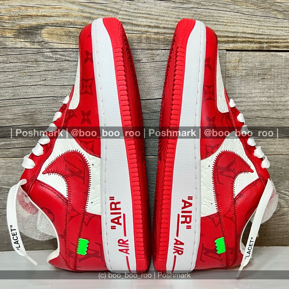 NWT 🆕 Nike Air Force 1 Louis Vuitton Low Sneakers, by Virgil Abloh, Sp/Su2022 - Picture 4 of 15
